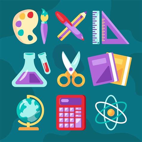 School Subjects Icons Set School Subjects Icon Set Icon