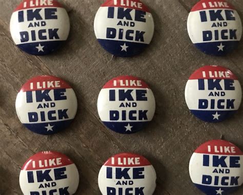 I Like Ike And Dick Campaign Pins Ebay