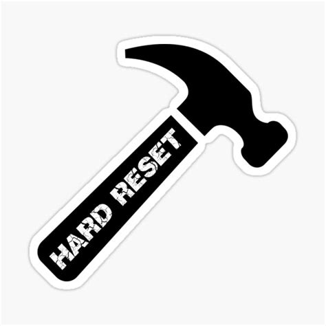 Hard Reset It Sysadmin Sticker For Sale By Mavace Redbubble