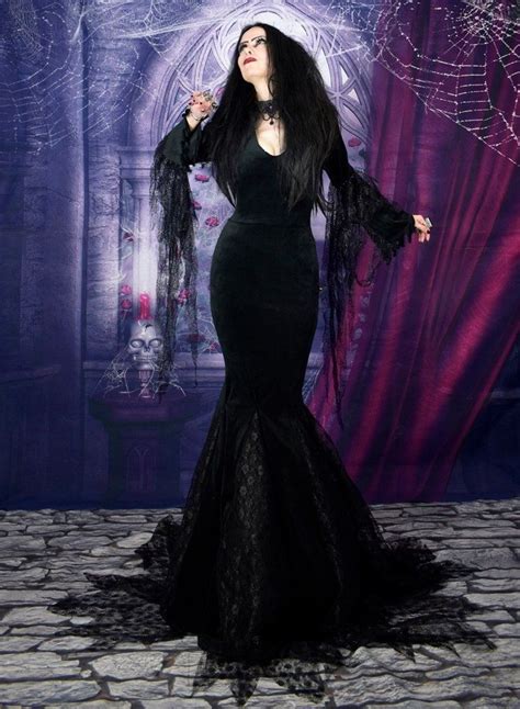 Morticia Addams Gown From Moonmaiden Gothic Clothing Co Uk Gothic