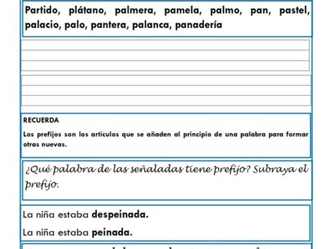 Fichas De Lengua Para Cuarto De Primaria