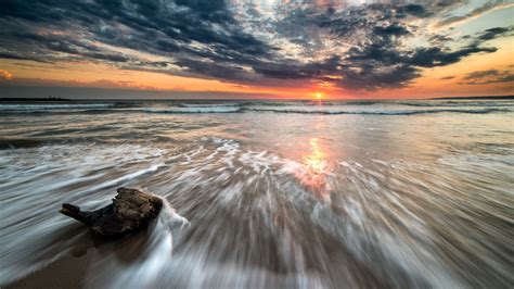 Beach Sunset 4k Ultra Hd Wallpaper Background Image 3840x2160 Id