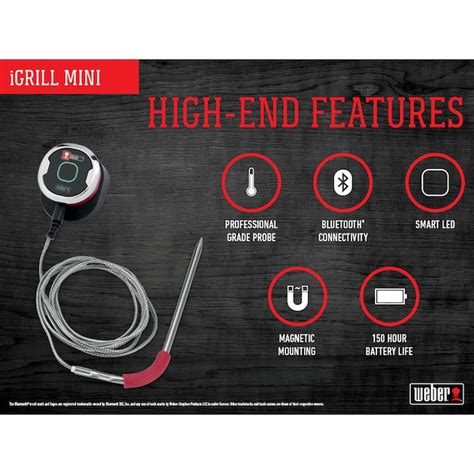 Weber Igrill Mini Digital Leave In Bluetooth Compatibility Meat