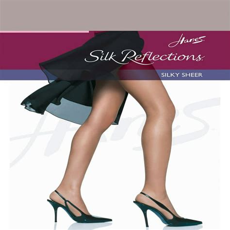 hanes hanes silk reflections non control top reinforced toe pantyhose style 716