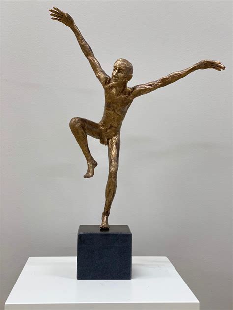 Martijn Soontiens Dancer Vii 21st Century Bronze Sculpture Of A Male