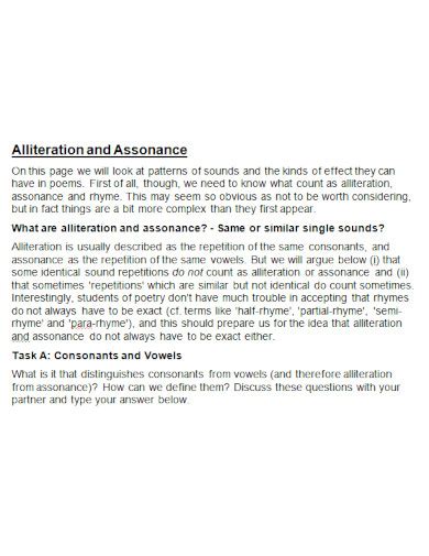 Alliteration 100 Examples Format Pdf Examples