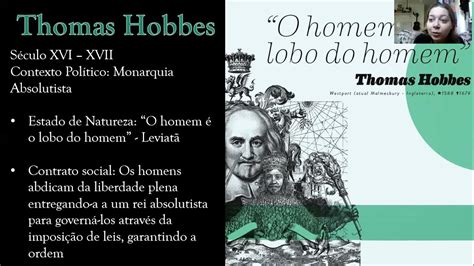 Filosofia Aula 10 Contratualismo Thomas Hobbes John Locke E Jean