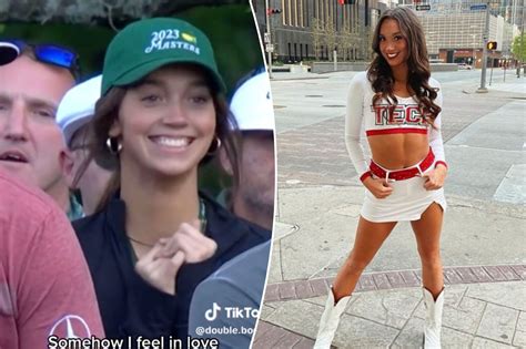 Viral Masters Fan Identified As Texas Tech Cheerleader