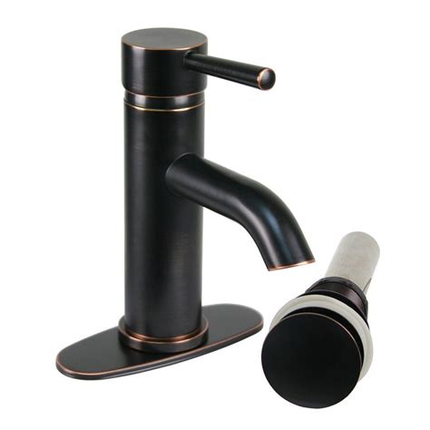 The haywood oil rubbed bronze bathroom faucet from delta is packed together in one convenient box with everything you need so you don't have to fetch any other additional parts. Brienza Moncalieri Single Hole 1-Handle Low-Arc Bathroom ...