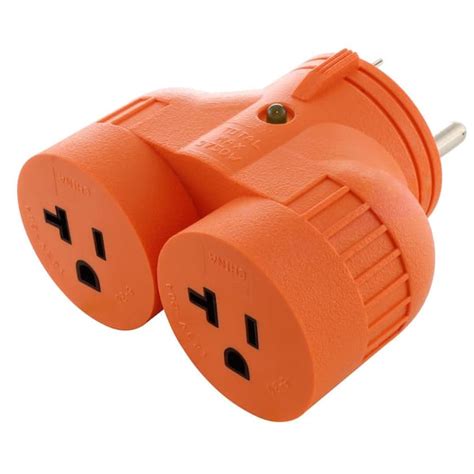 Ac Works Generator V Duo Outlet Adapter Tt 30p Rv 30 Amp Plug To 2 15