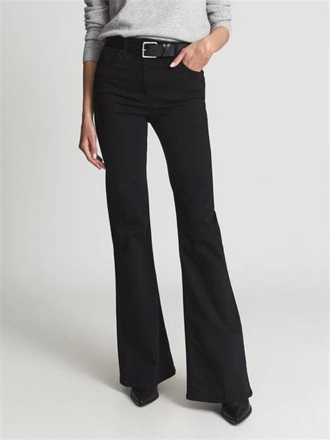 Reiss Beau High Rise Skinny Flared Jeans Reiss Rest Of Europe