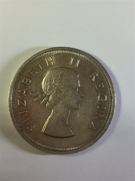 Five Shillings South Africa Crown Five Shillings 1957 Elizabeth Ii