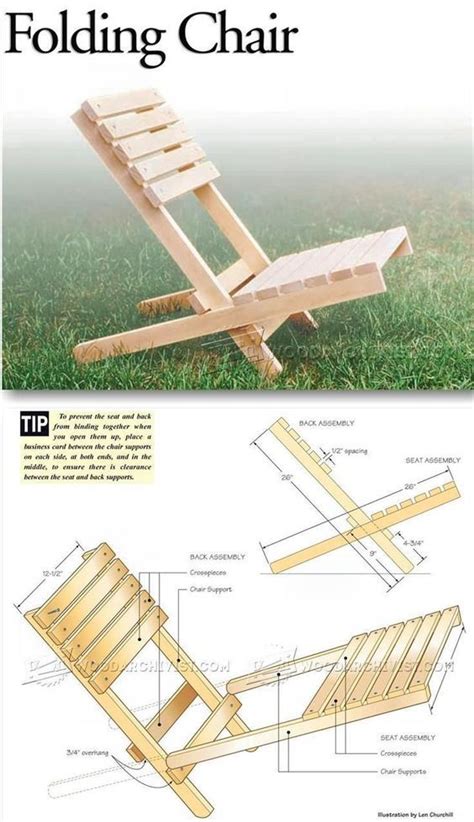 Chairs innocent folding woodwork plans. Folding Chair Plans - Outdoor Furniture Plans & Projects ...