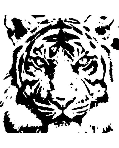 Tiger Stencil Retouched By ~xmanuelx On Deviantart Tiger Stencil