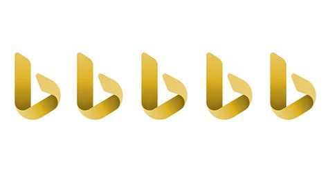 Microsoft Shared Five Golden Bing Logos