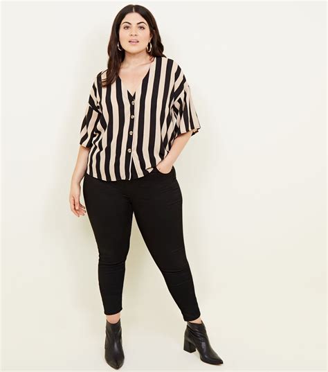 office wear curvy fashion plus size outfits new look curves latest trends striped top
