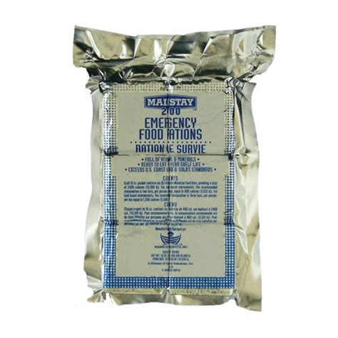 Here is the list of 5 best emergency ration bars 5. Mainstay 2400 Calorie 2-Day Emergency Food Bar Ration