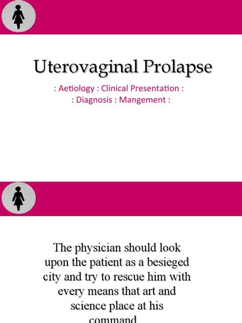 20436089 Uterovaginal Prolapse