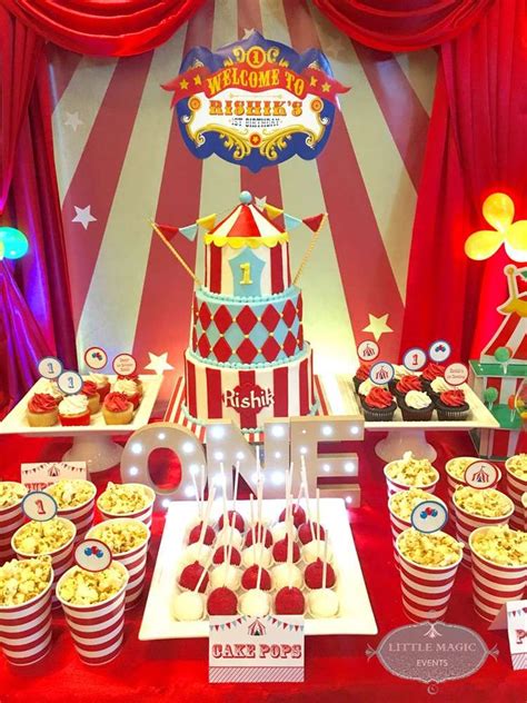Such A Cute Carnival Birthday Cake See More Party Ideas At Catchmyparty Com Carnival Birthday