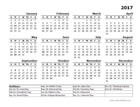 Calendar Template 2017 Malaysia Noosle