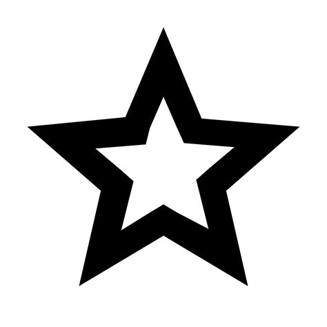 Download Black Star PNG Image for Free