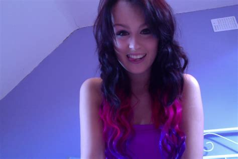 The Hairoine Pink And Purple Dip Dye On Brown Hair