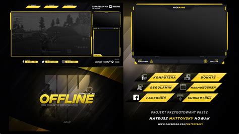 Free Twitch Overlay Template On Behance