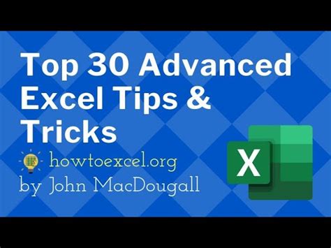 Top Advanced Excel Tips And Tricks