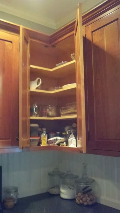 Corner Cabinet Heaven No More Reaching Behind Trying To Find The