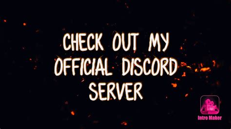 My Official Discord Server Youtube