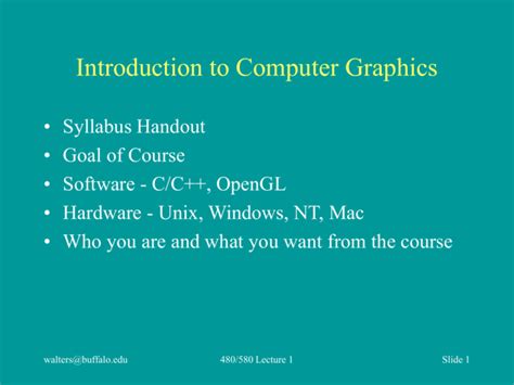 Introduction To Computer Graphics