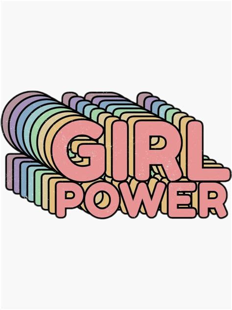 Girl Power Aesthetic Sticker For Sale By Simpli Perfect Redbubble