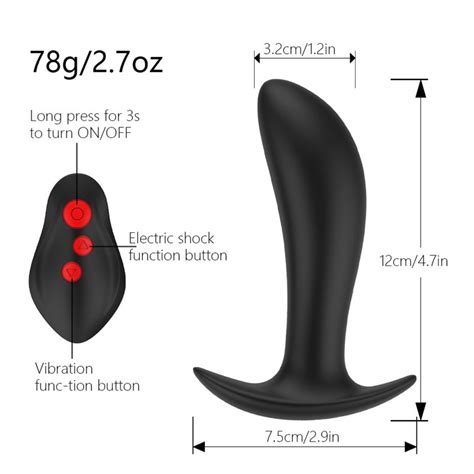 Electric Shock Anal Toy For Men Women Prostate Massager Vibrating Butt Plug Wireless Remote Anal