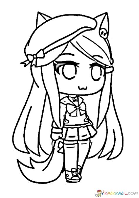 Create unusual characters, explore the beautiful game world. Cute Gacha Life Coloring Pages