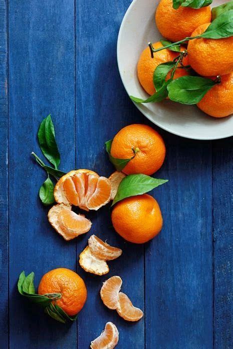 The French Tangerine ~ Blue And Orange 2 Yemek Fotoğrafçılığı Meyve