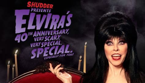 elvira reflects on 40 years ahead of shudder s very scary very special special live your