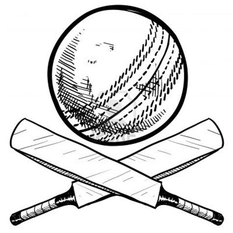 Cricket Bat Drawing Free Download On Clipartmag