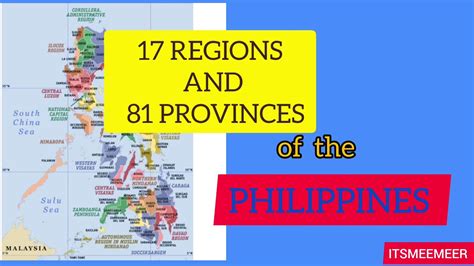 Regions And Provinces Of The Philippines Philippines Geography Youtube