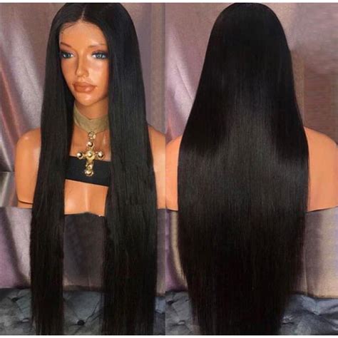 buy women lady long straight hair full wigs cosplay party anime wig 100cm at affordable prices