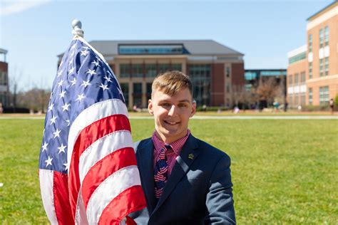 Veteran Carries Flag Around Campus To Honor Fallen Veterans The