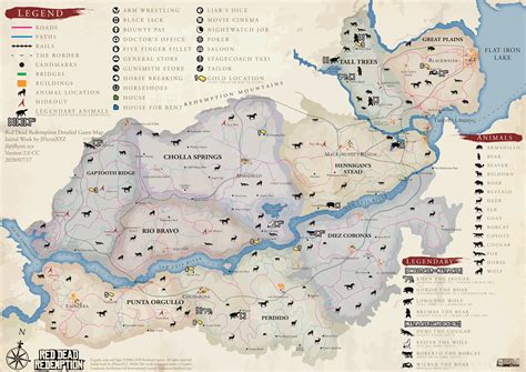 Image Red Dead Redemption Detailed Game Map Red Dead Redemption