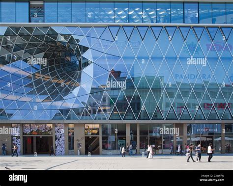 The Myzeil Facade In Central Frankfurt A New Modern Shopping Mall On
