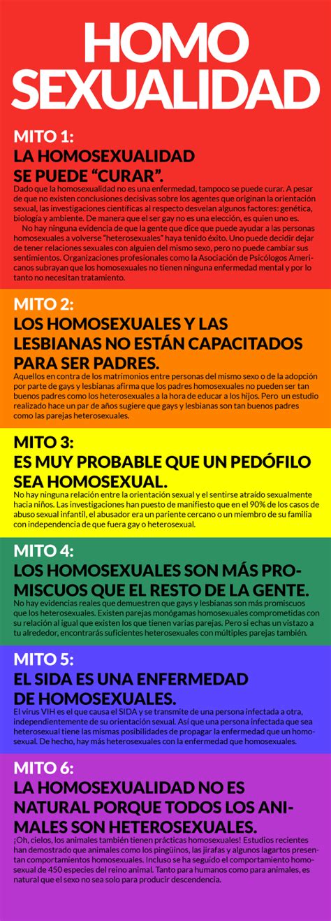 Rompiendo Mitos Sobre La Homosexualidad Sinembargo Mx