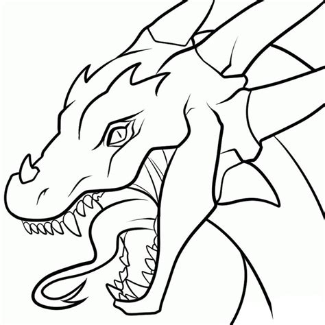 Drawing dragons is not an easy feat. dragon drawing Modest simple dragon images nice design 4 ...