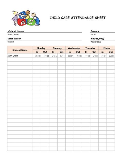 Printable Attendance Sheet Pdf Printable Form Templates And Letter
