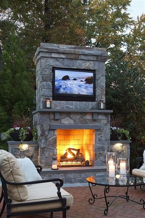 39 The Best Backyard Fireplace Design That You Must Have Backyard