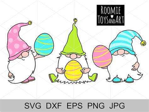 Happy Easter Gnome With Basket SVG File - Download Free Font - Free
