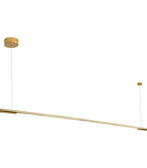 Lampa wisząca ORGANIC HORIZON 150 cm złota ściemnialna