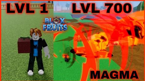 Noob To Pro Noob Uses Magma Fruit Devil Fruits I Reached Level