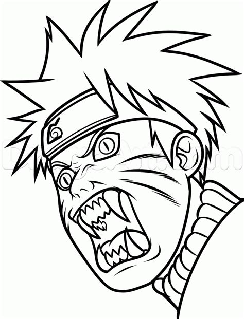 How To Draw Demon Naruto Step By Step Naruto Characters